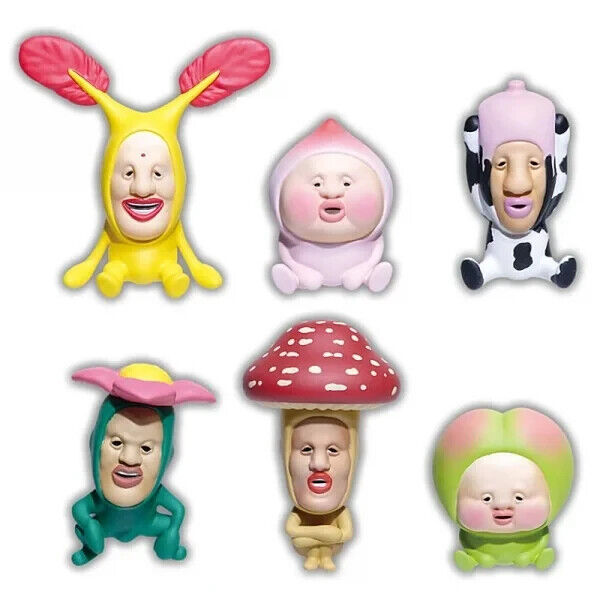 Qualia Kobitozukan sitzendes Maskottchen Alle 6 Typ -Set -Figuren Kapselspielzeug Japan