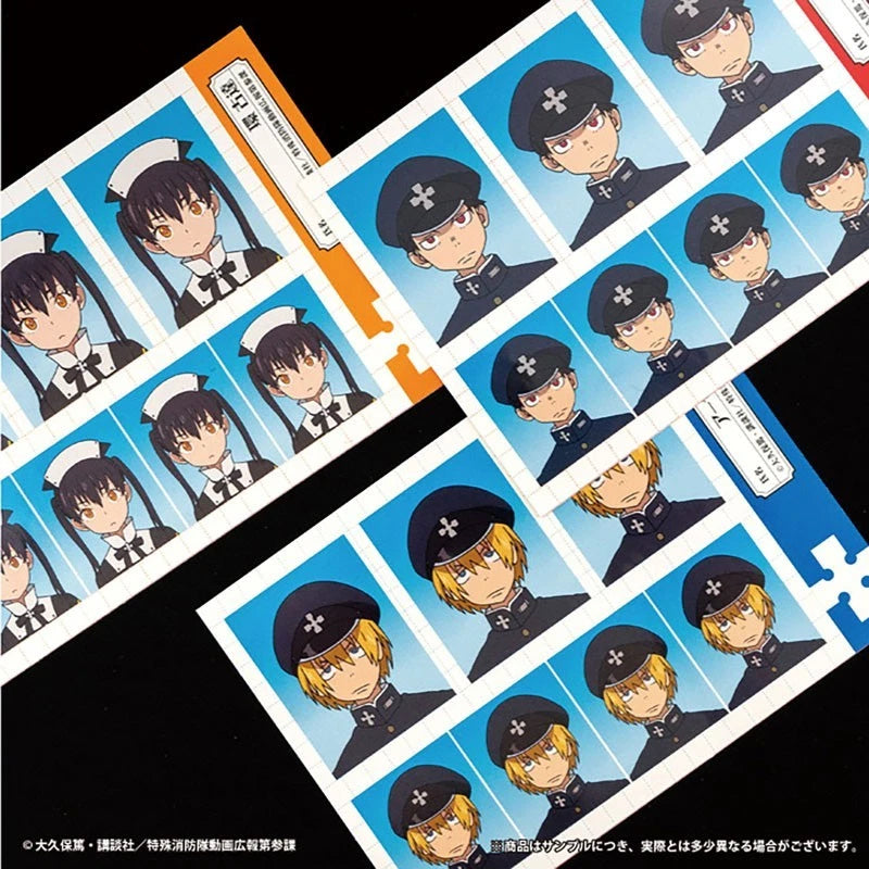 Enen no Shouboutai Vol.2 ID Shot Sticker Gum 20Pack Box Candy Toy JAPAN OFFICIAL