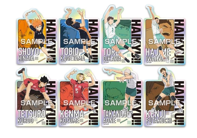 Haikyuu!! Chara Cut Sticker Gum Complete Set Candy Toy JAPAN OFFICIAL
