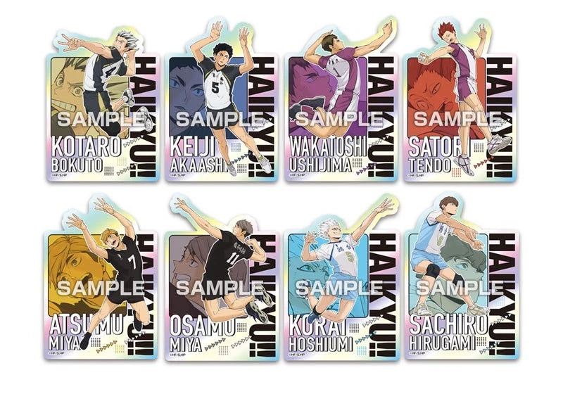 Haikyuu!! Chara Cut Sticker Gum Complete Set Candy Toy JAPAN OFFICIAL