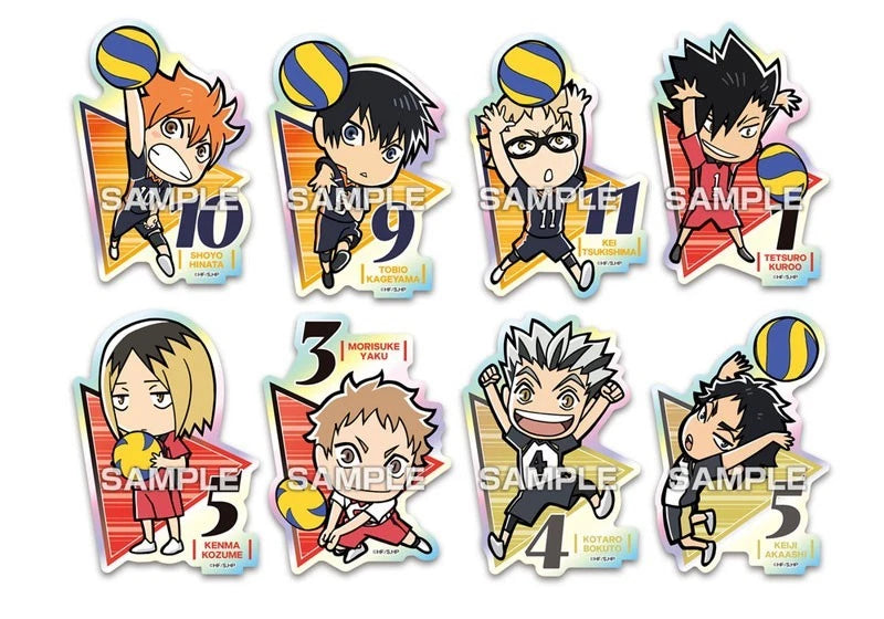 Haikyuu!! Chara Cut Sticker Gum Complete Set Candy Toy JAPAN OFFICIAL