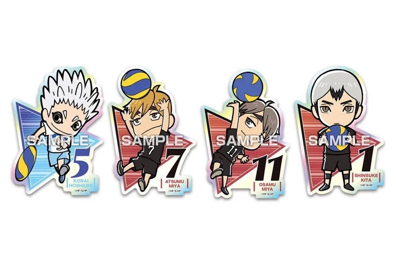 Haikyuu!! Chara Cut Sticker Gum Complete Set Candy Toy JAPAN OFFICIAL