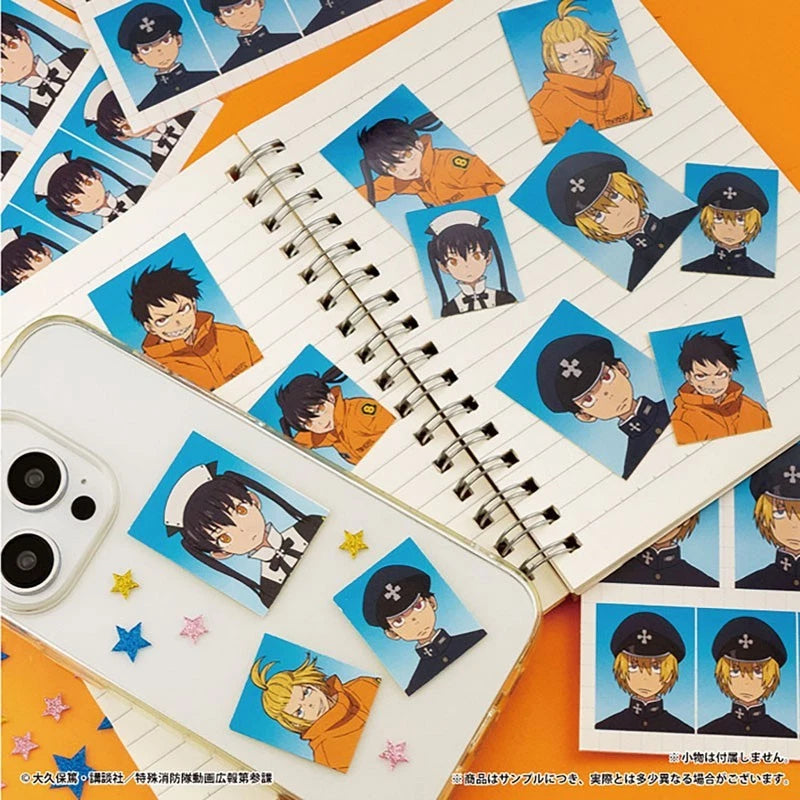Enen no Shouboutai Vol.2 ID Shot Sticker Gum 20Pack Box Candy Toy JAPAN OFFICIAL