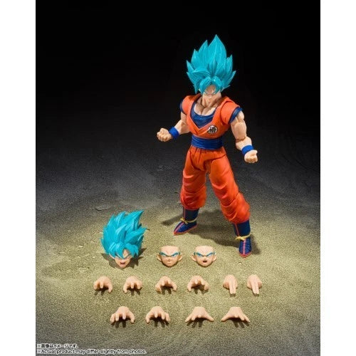 S.H.Figuarts Super Saiyan God Super Saiyan Son Goku Blue Power Action Figure