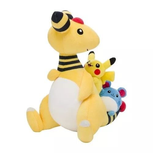 Pokemon Center Original Ampharos & Pikachu e Marill Plush Doll Japan Oficial