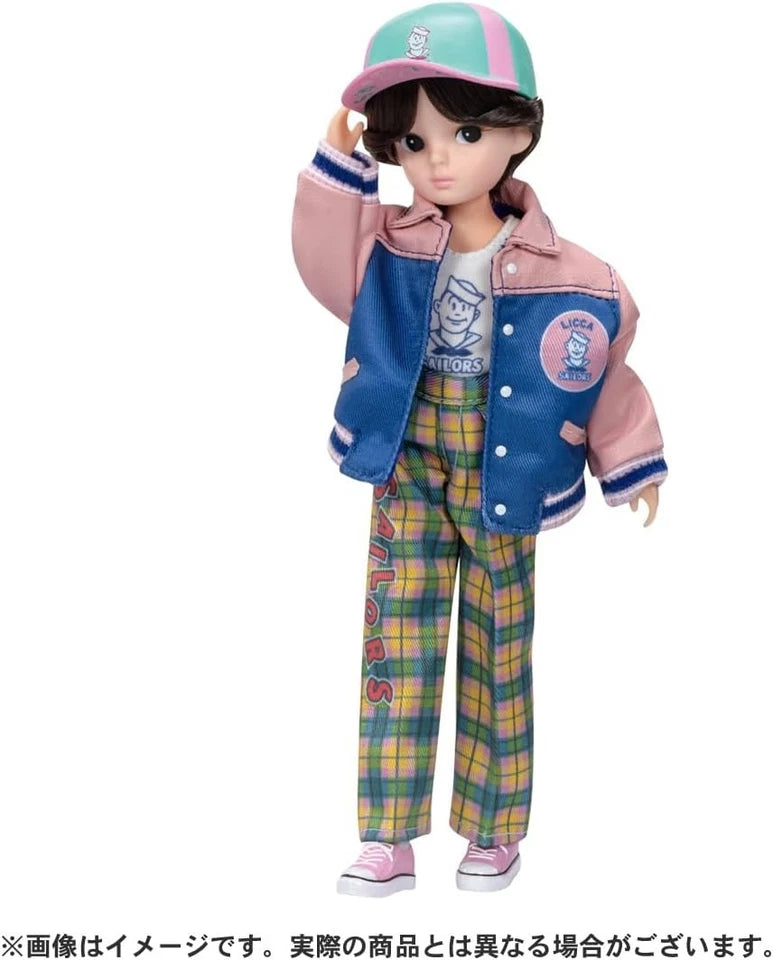 Takara Tomy Licca Chan Retro Licca Sailors Stadium Jacket Fashion Doll JAPAN