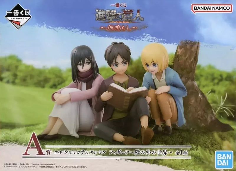 Ichiban Kuji The Rumbling Attack on Titan Eren & Mikasa & Armin Prize A Figure
