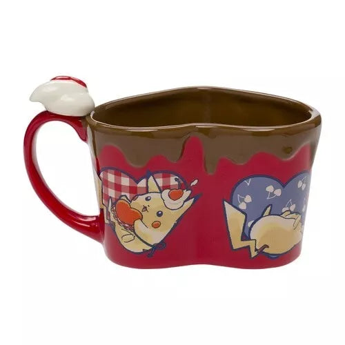 Pokemon Center Original Chocolate en forme de cœur Mug Pikachu Japon Officiel