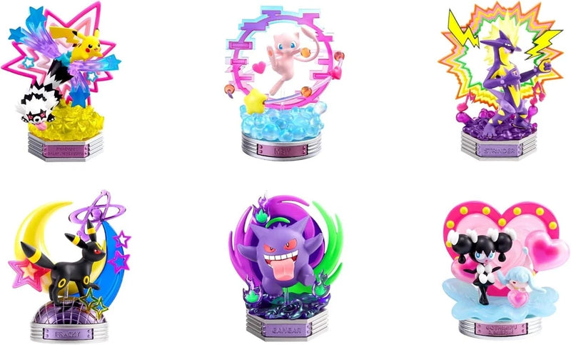 RE-MENT Pokemon Neon Party Full Set of 6 Figure JAPAN OFFICIAL