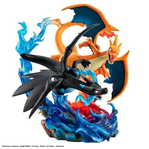 G.E.M. Pokemon Mega Charizard X & Mega Charizard Y Figure JAPAN OFFICIAL
