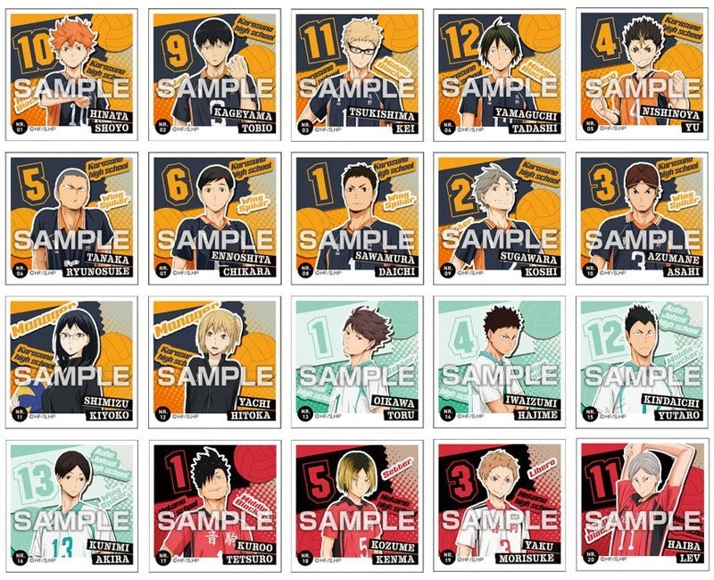 Haikyuu!! Sticker Retsuden Gum 20Pack Box Candy Toy JAPAN OFFICIAL