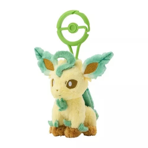 Pokemon Center Original Plush Mascot Keychain with Carabiner Leafeon JAPAN