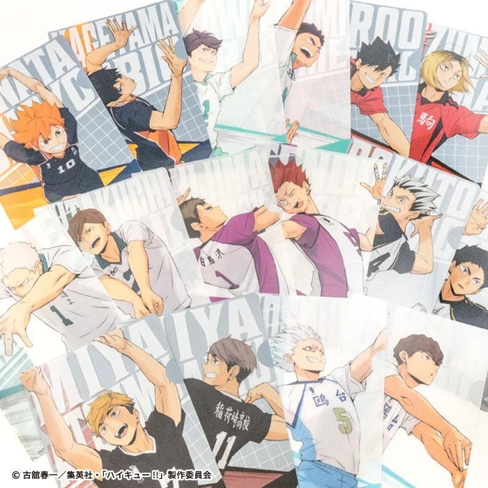 Haikyuu!! Mini Clear File Gum 20Pack Box Candy Toy JAPAN OFFICIAL