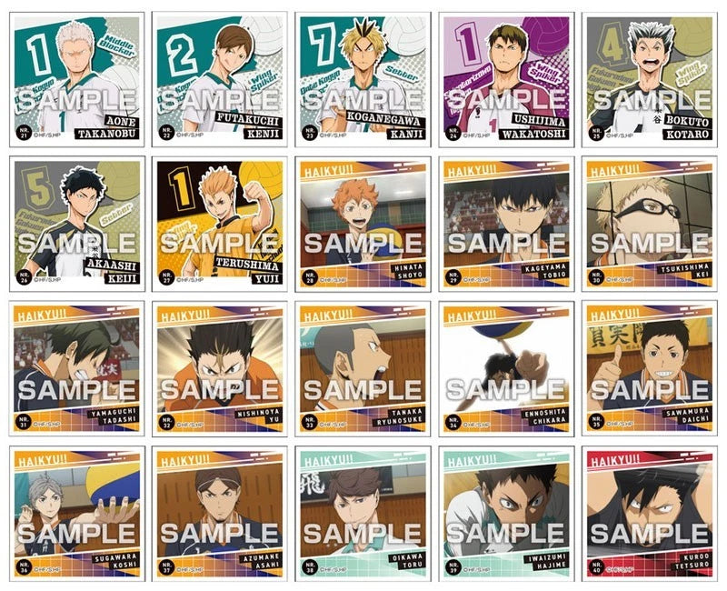 Haikyuu!! Sticker Retsuden Gum 20Pack Box Candy Toy JAPAN OFFICIAL