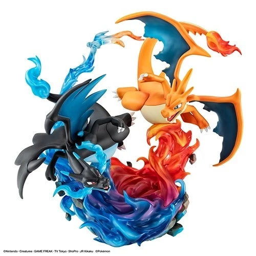 G.E.M. Pokemon Mega Charizard X & Mega Charizard Y Figure JAPAN OFFICIAL