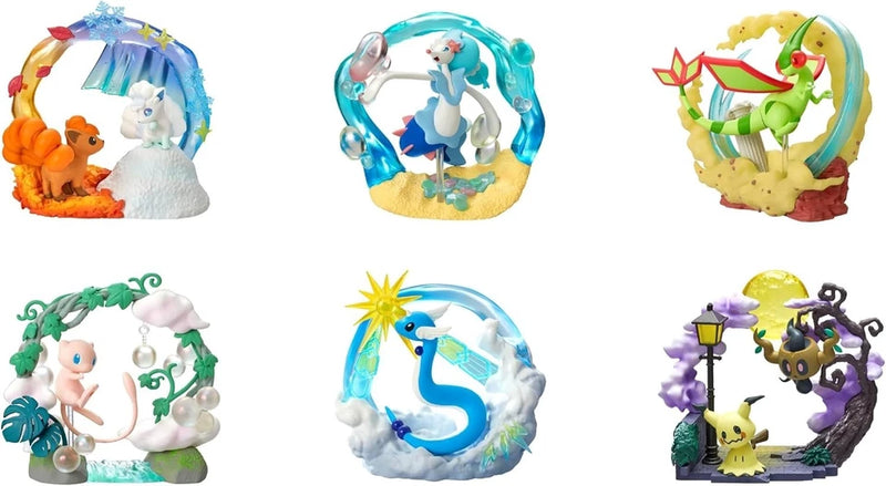 Pokemon Circular Diorama Collection 2 Sparkling Moments 6 Pack Full Set Figure