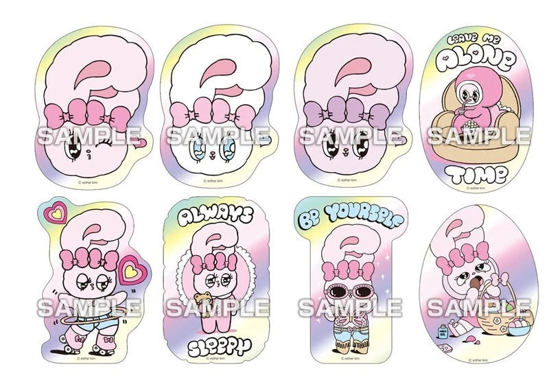 Esther Bunny Chara Cut Sticker Gum 16Pack Box Candy Toy JAPAN OFFICIAL