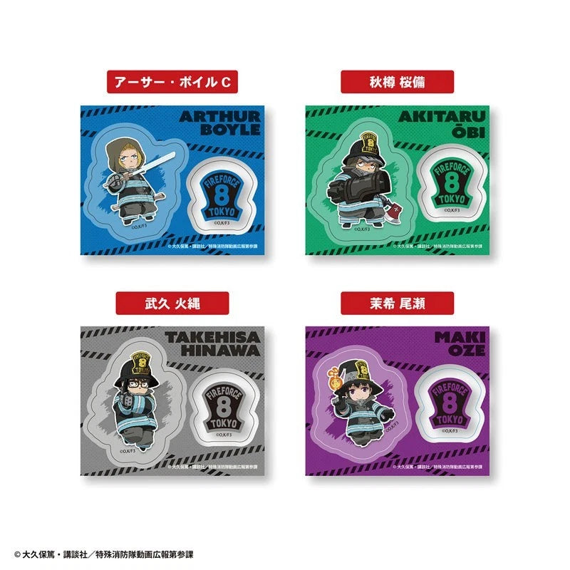 Enen no Shouboutai Vol.2 Nikoichi! Clear Sticker Gum 20Pack Box Candy Toy JAPAN