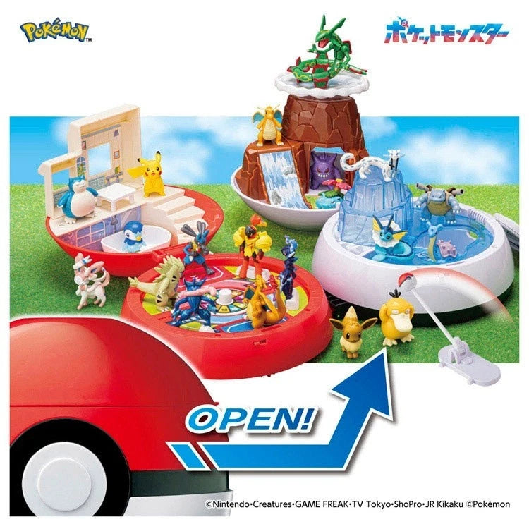 Pokemon MonColle PokeBall Expandable Area Adventure JAPAN OFFICIAL