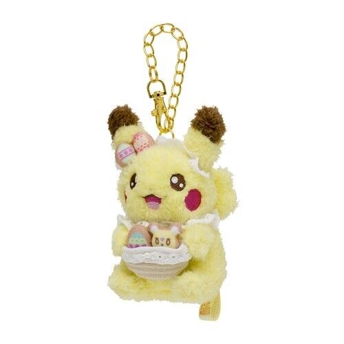 Pokemon Center original Yum Yum Yum Easter Plush Keychain Pikachu Japón Oficial