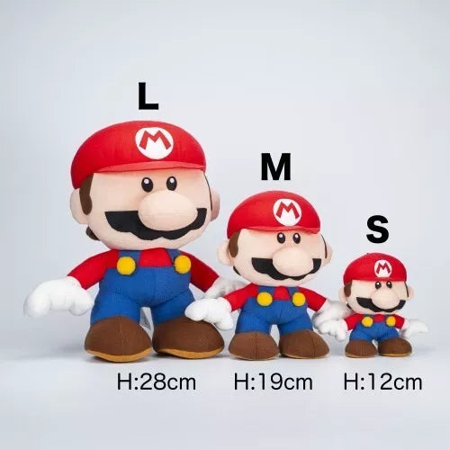 Epoch Mario vs Donkey Kong Mini Mario Plush Size Size Japão Oficial