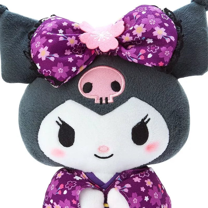 Sanrio Kuromi Sakura Kimono S Size Plush Doll Japan Oficial