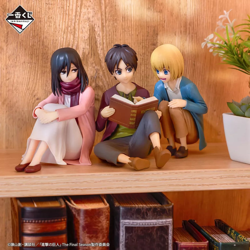 Ichiban Kuji The Rumbling Attack on Titan Eren & Mikasa & Armin Prize A Figure