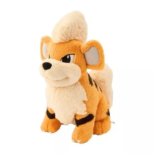 Pokemon Center Original Growlithe Muñeco de peluche sentado OFICIAL DE JAPÓN