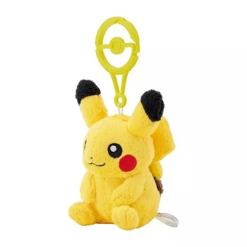 Pokemon Center Original Plush Doll with Carabiner Pikachu JAPAN OFFICIAL