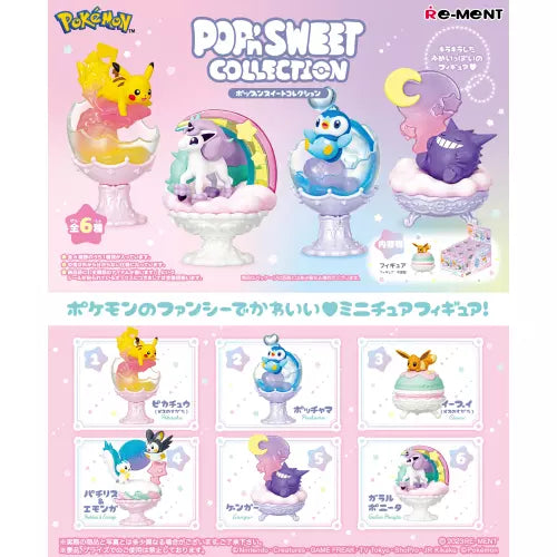 Re-Ment Pokemon Pop’n Sweet Collection Set of 6 Figure JAPAN OFFICIAL