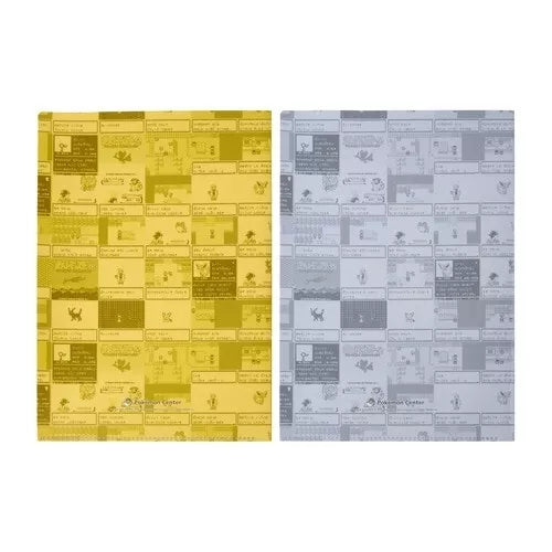 Pokemon Center Original Clear Files Set A4 Gold and Silver JAPAN OFFICIAL