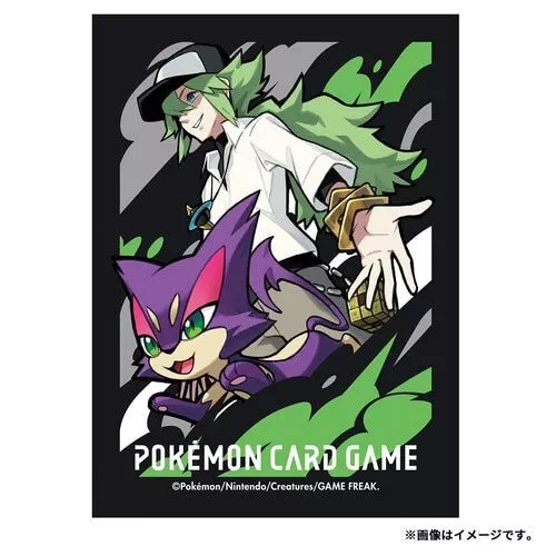 Fundas para tarjetas originales de Pokemon Center N & Purrloin OFICIAL DE JAPÓN