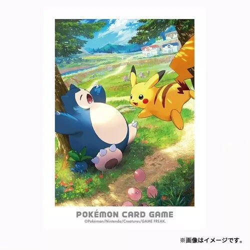 Pokemon Center Original Card Sleeves Kanto Adventures Pikachu & Snorlax JAPAN