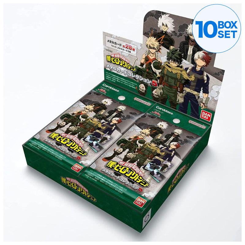 Bandai Metal Card Collection Box 5 My Hero Academia TCG Japan Oficial
