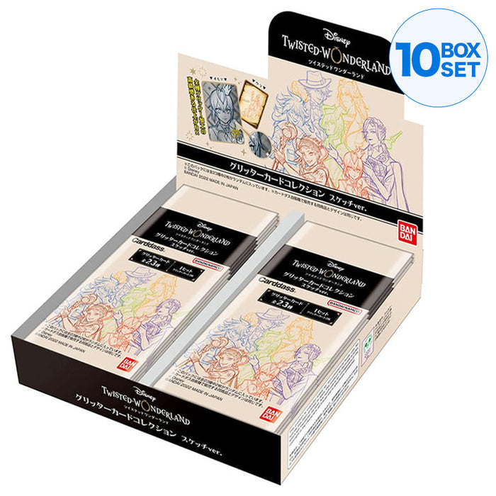 Disney Twisted Wonderland Sketch Pack di Sketch Pack della collezione di carte glitter Ver. Box ZA-262