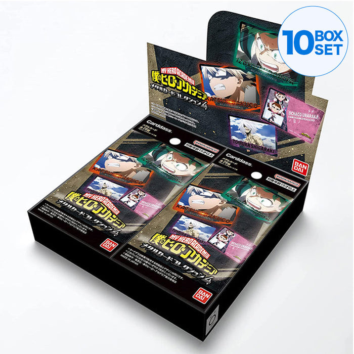 BANDAI My Hero Academia Metal Card Collection 4 Box TCG JAPAN OFFICIAL