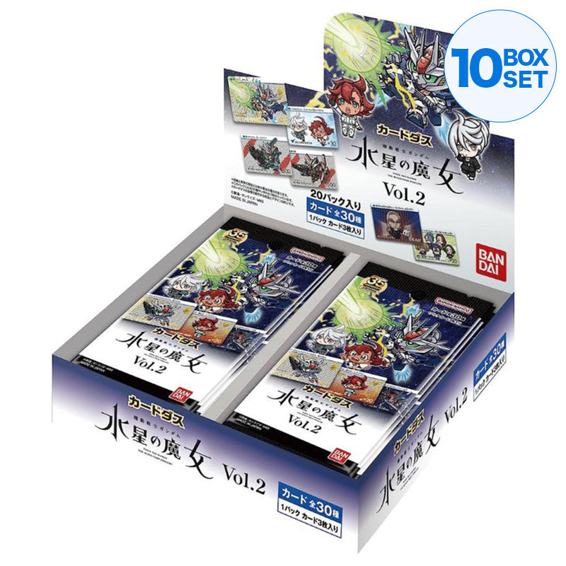 BANDAI Carddass Gundam La Bruja de Mercurio Vol.2 Booster Box TCG JAPÓN