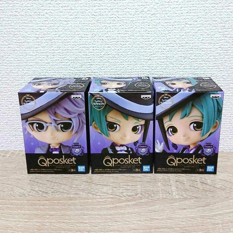 Bandai Disney Twisted Wonderland Qposket Petit Octavinelle Mini Figure Set