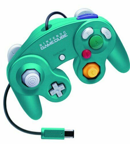 Used Nintendo GameCube Official Controller Emerald Blue GC JAPAN OFFICIAL IMPORT
