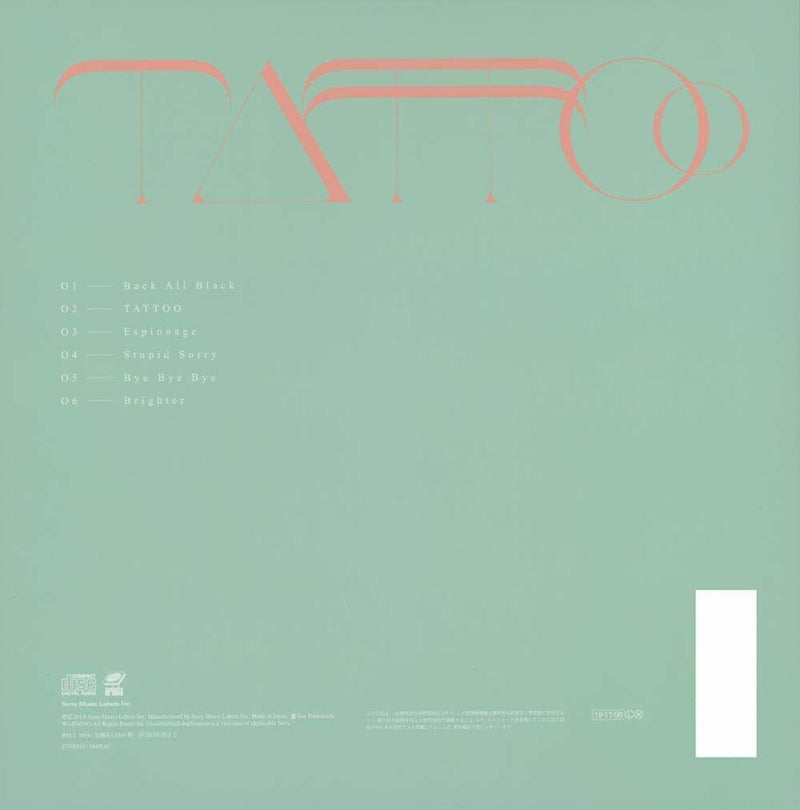 BOYZ-TATTOO (TYPE-B)-JAPAN CD+BOOK Ltd/Ed I07 JAPAN IMPORT