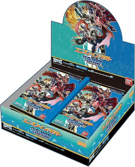 BANDAI Digimon Card Game Booster Union Impact Sealed Box BT-03 Japanese OFFICIAL