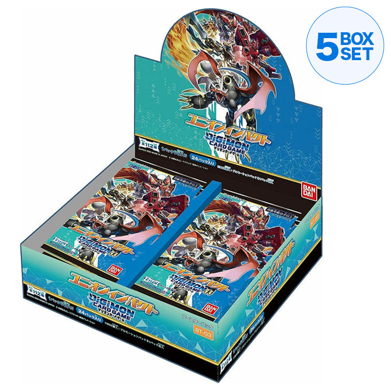 BANDAI Digimon Card Game Booster Union Impact Sealed Box BT-03 Japanese OFFICIAL