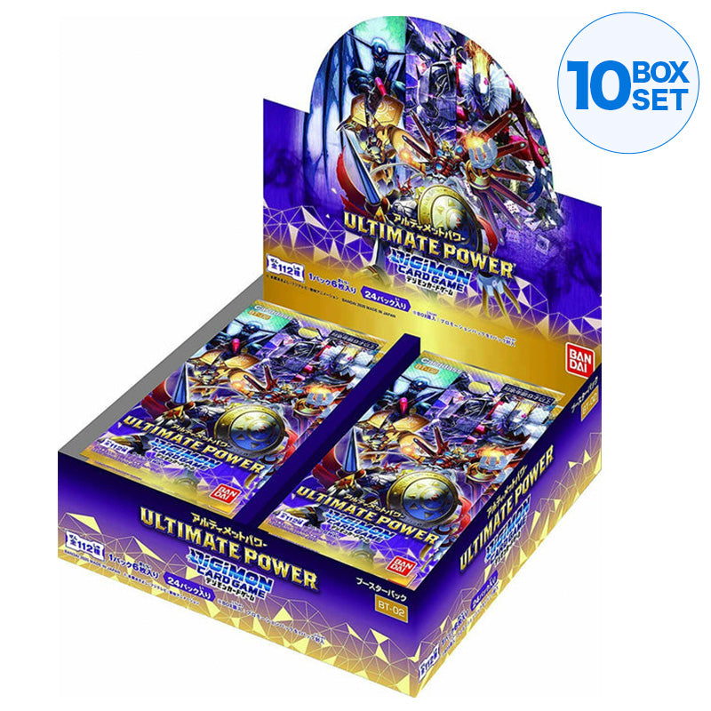 BANDAI Digimon Card Game Booster Ultimate Power [BT-02] (Box) Giappone ufficiale