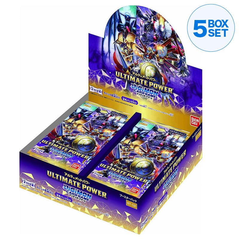 BANDAI Digimon Card Game Booster Ultimate Power [BT-02] (Box) Giappone ufficiale