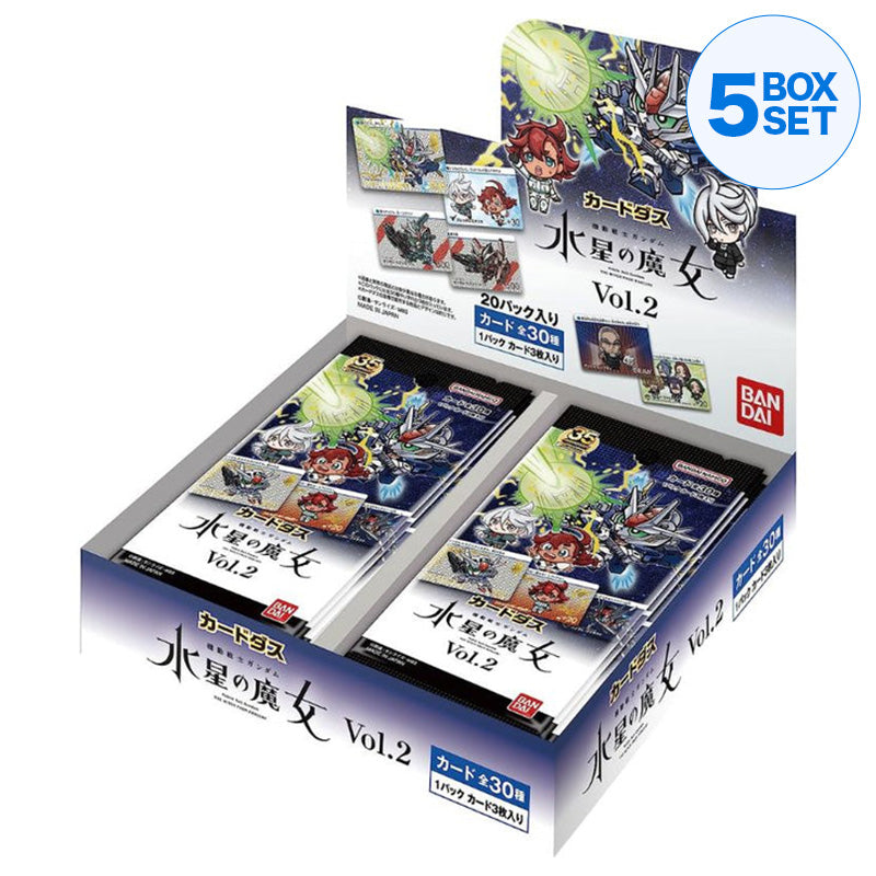 BANDAI Carddass Gundam La Bruja de Mercurio Vol.2 Booster Box TCG JAPÓN