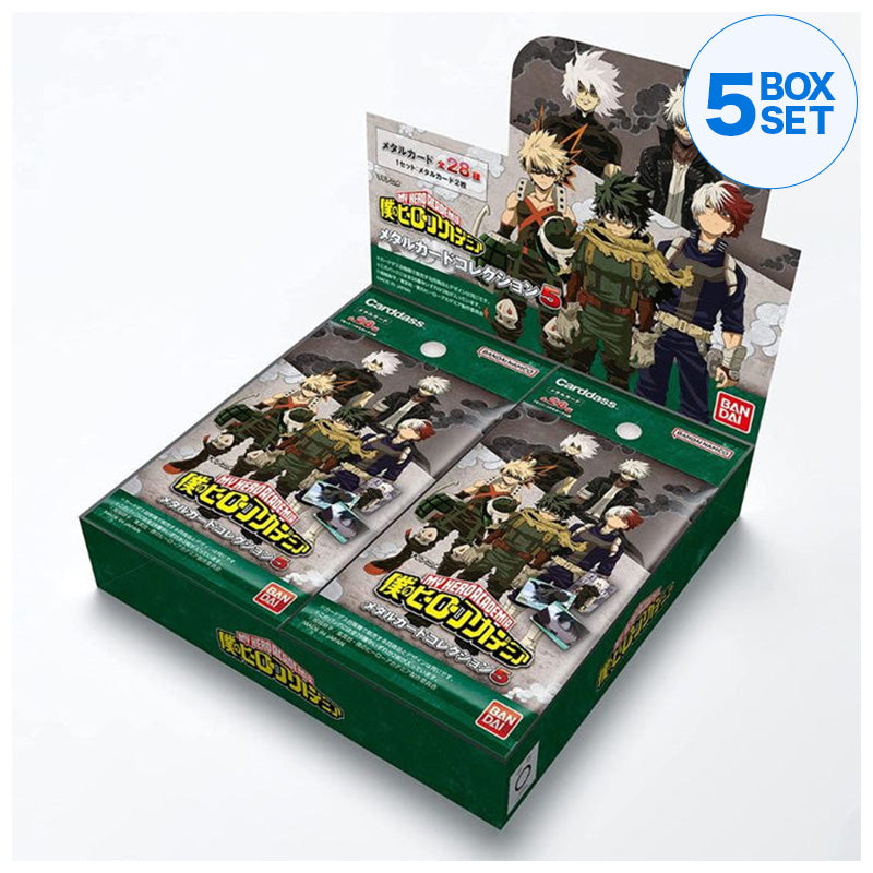 Bandai Metal Card Collection Box 5 My Hero Academia TCG Japan Oficial
