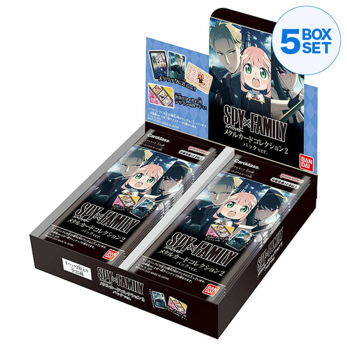 BANDAI SPY×FAMILY Metal Card Collection 2 Pack Ver. BOX JAPAN OFFICIAL ZA-435