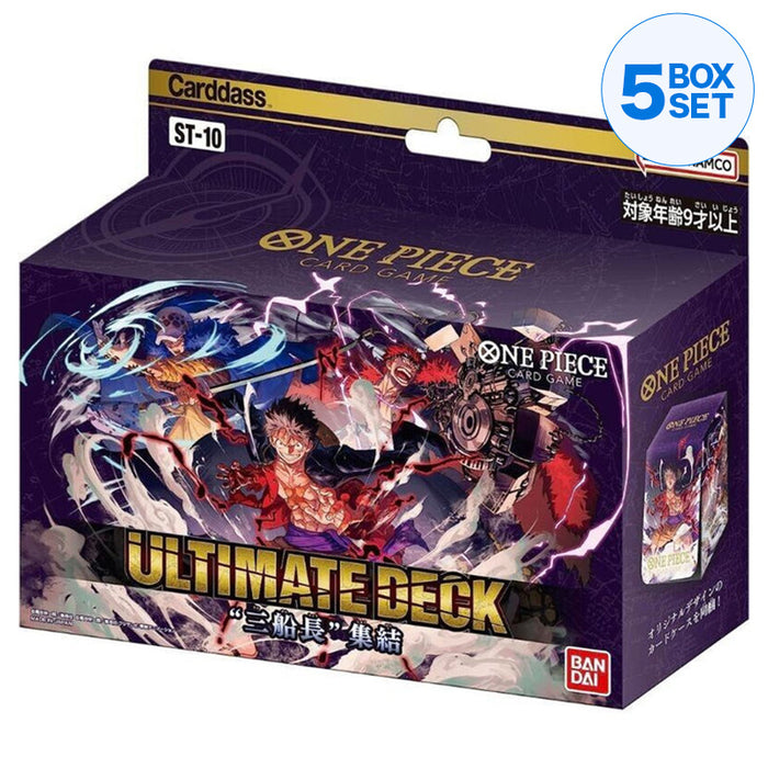 Bandai One Piece Ultimate Deck 3 Captains Starter Deck ST-10 TCG Giappone Officiale