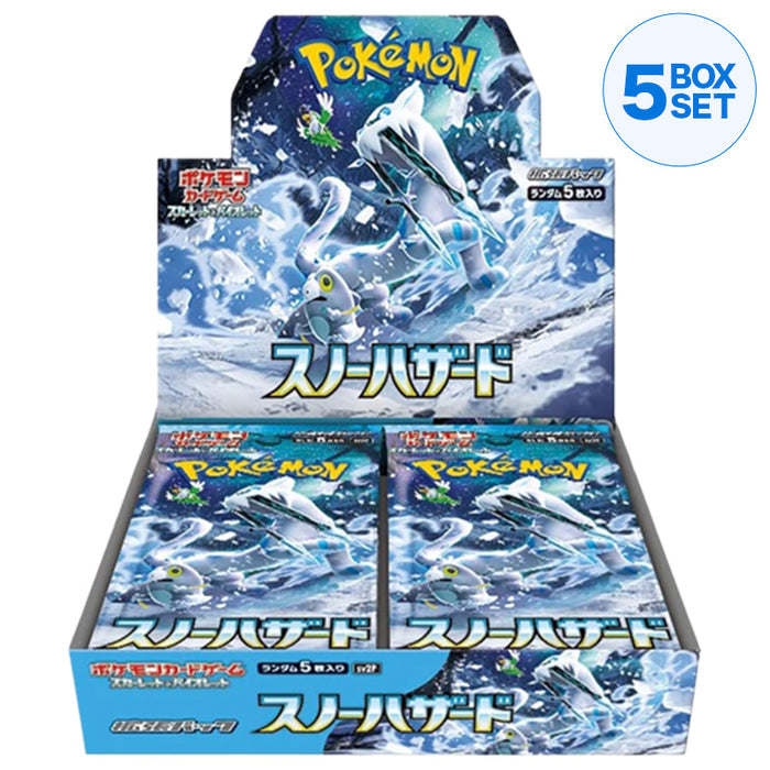 Pokemon Card Game Scarlet & Violet Booster Pack Snow Hazard BOX sv2P (5 BOX SET)