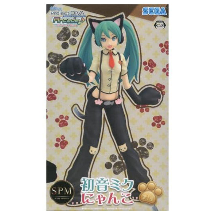 Sega Hatsune Miku figure Cat Edition.Nyanko Diva Arcade future Tone Project, Japan